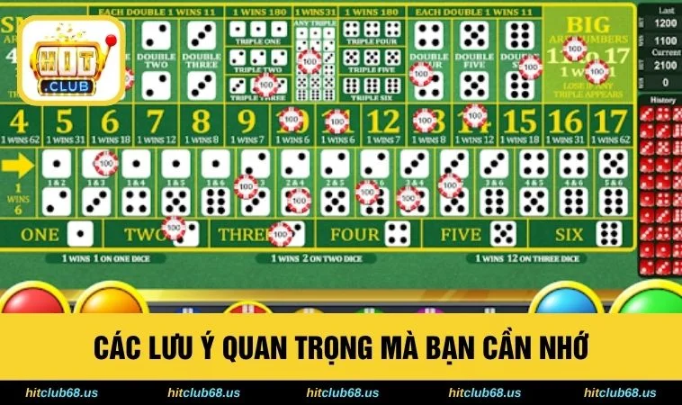 Các lưu ý quan trọng mà bạn cần nhớ 